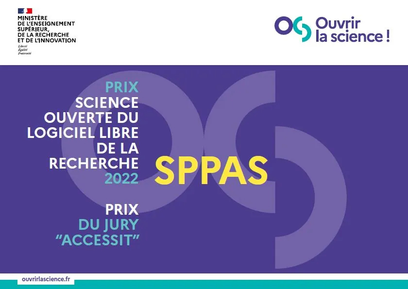 Prix Accessit - logiciel libre recherche SPPAS